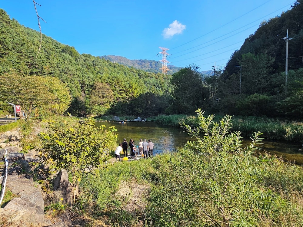 숙박 시설에서 보는 주변 전망