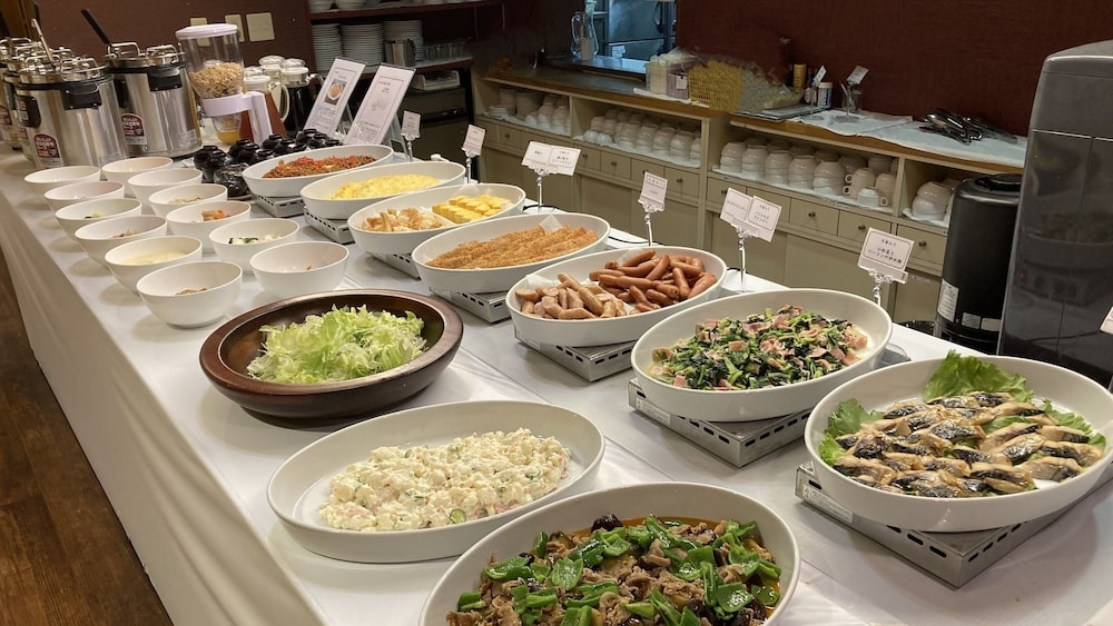 뷔페 아침 식사