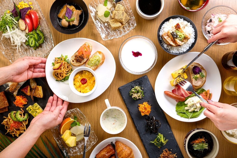 뷔페 아침 식사