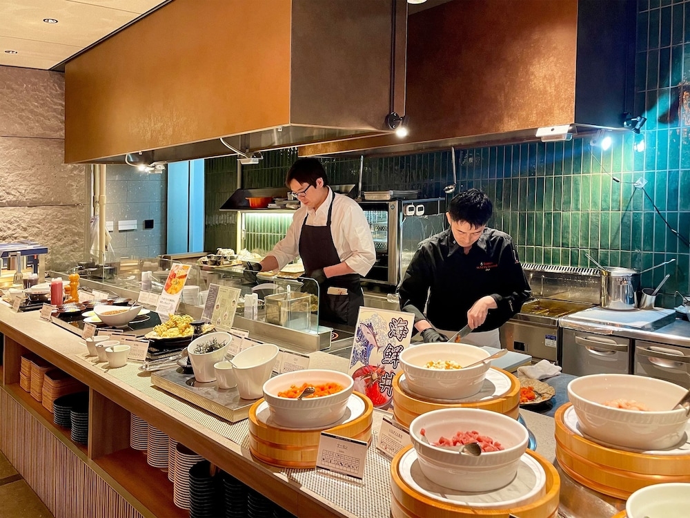 뷔페 아침 식사