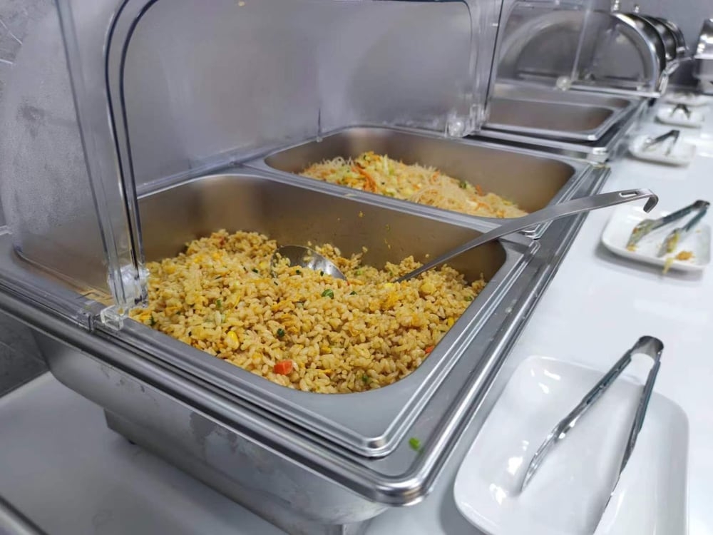 뷔페 아침 식사