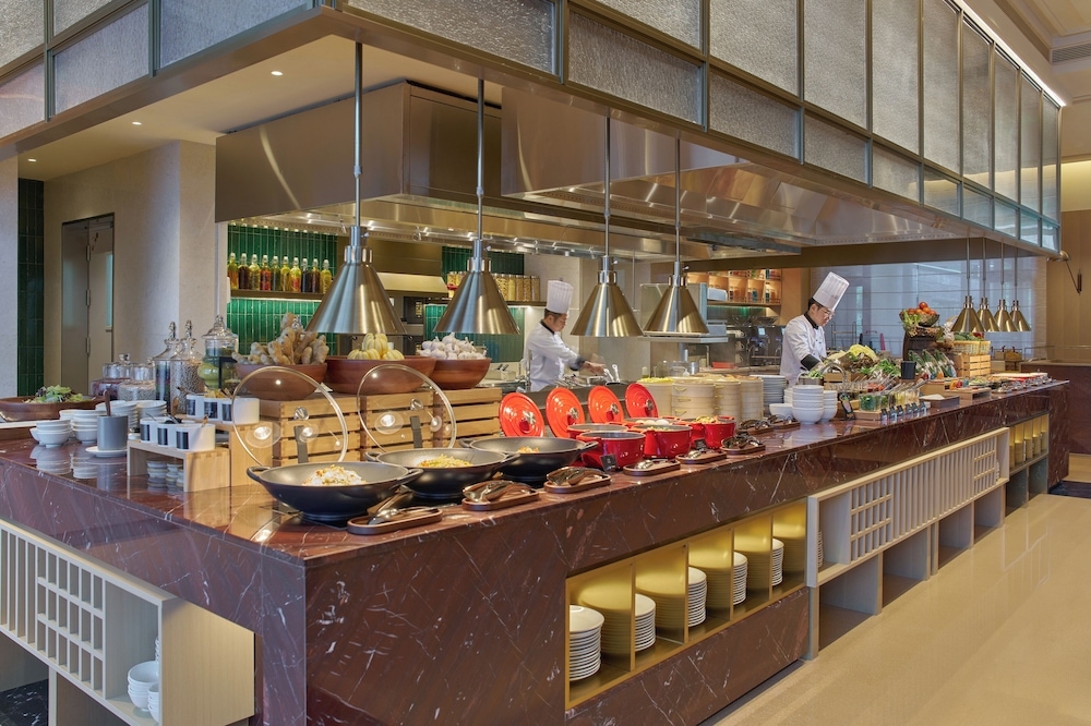 뷔페 아침 식사