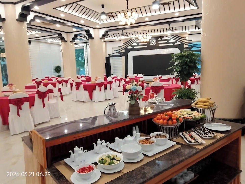 뷔페 아침 식사