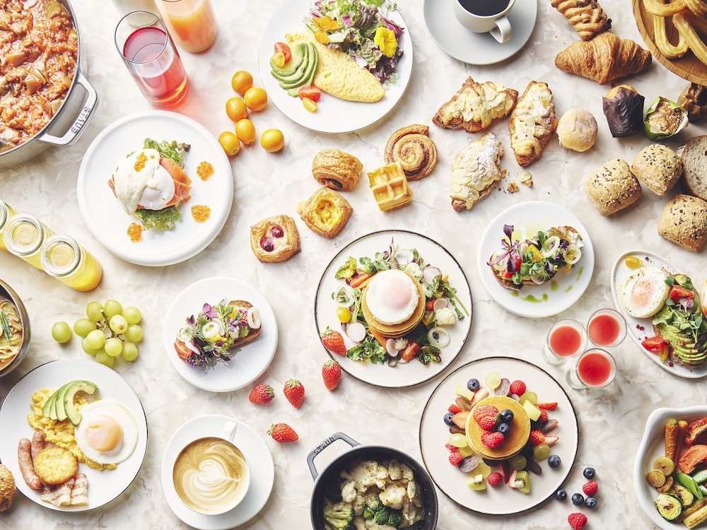 뷔페 아침 식사