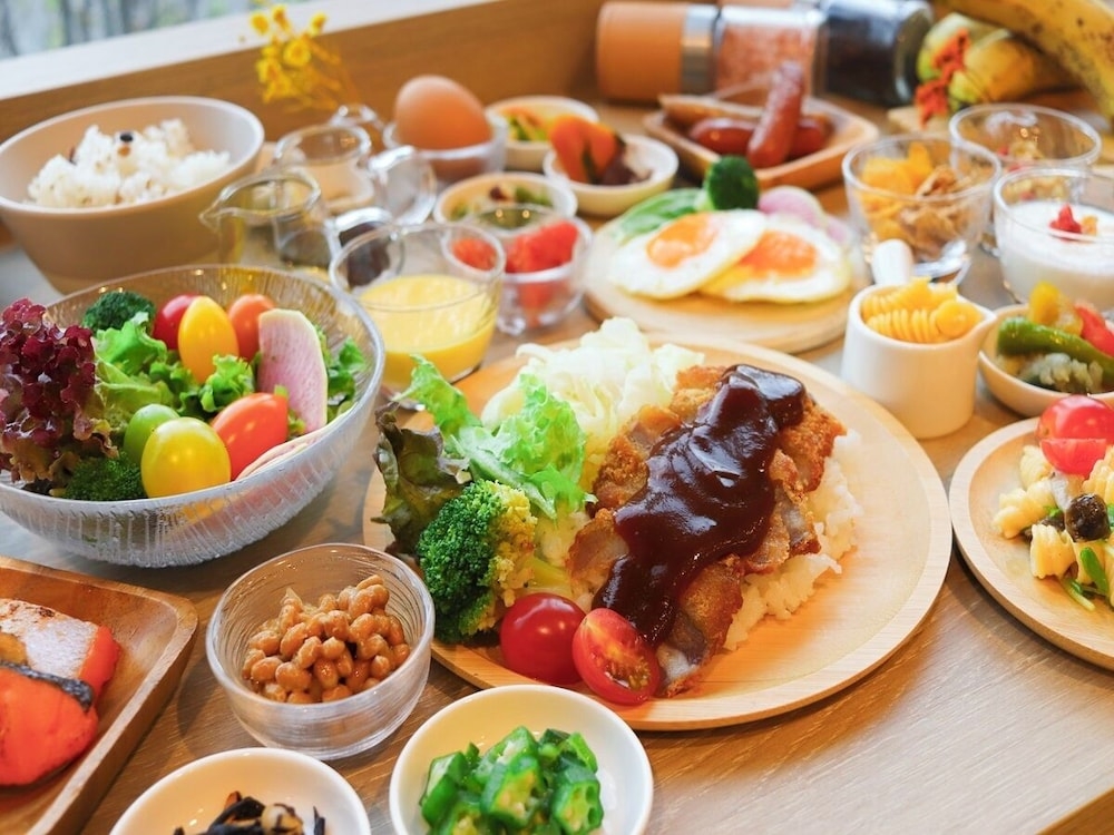 뷔페 아침 식사