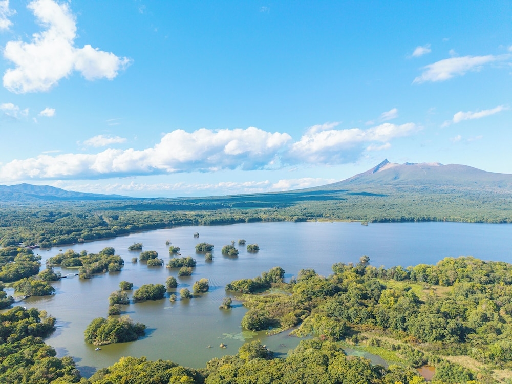 숙박 시설에서 보는 주변 전망