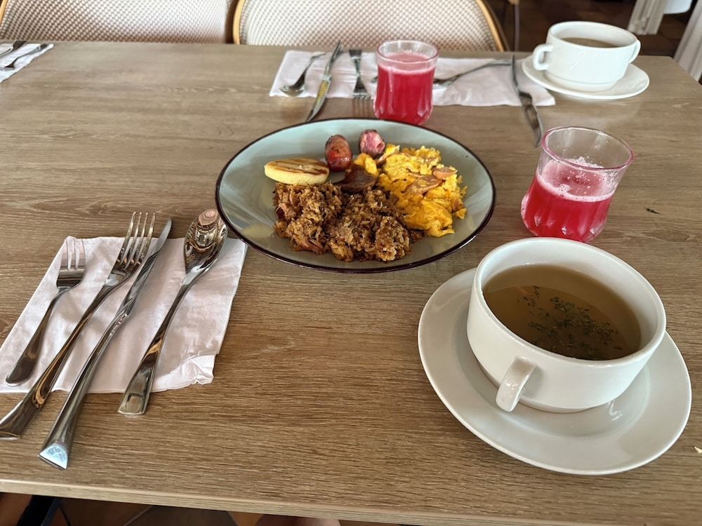 뷔페 아침 식사