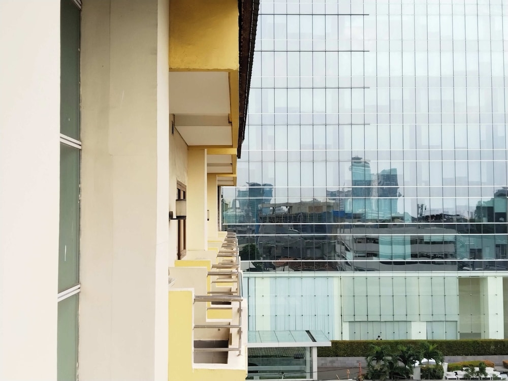 숙박 시설에서 보는 시내 전망