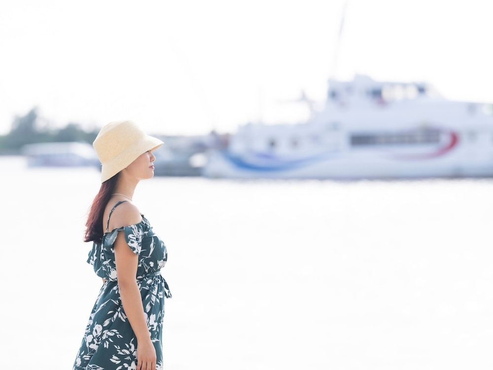 숙박 시설에서 보는 시내 전망