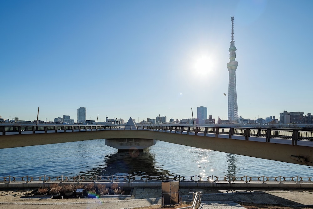 숙박 시설에서 보는 시내 전망