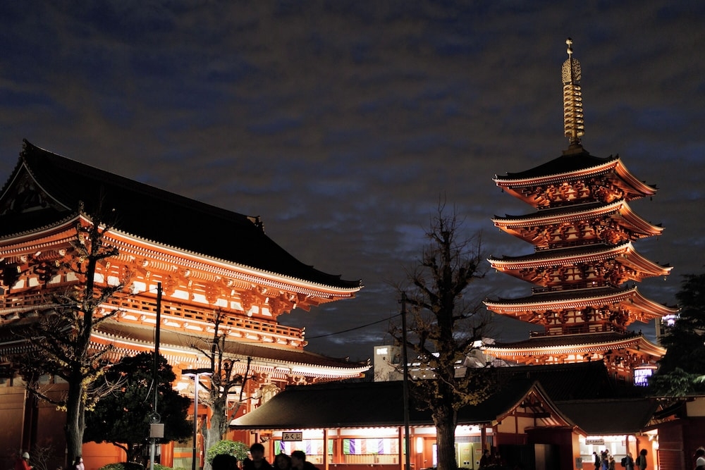 숙박 시설에서 보는 시내 전망