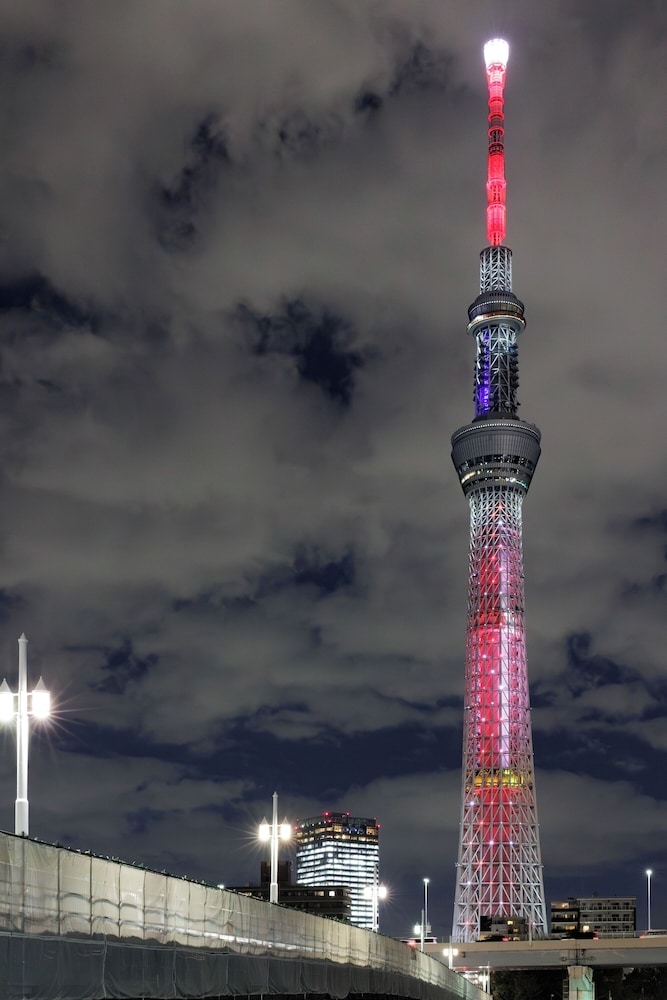 숙박 시설에서 보는 시내 전망