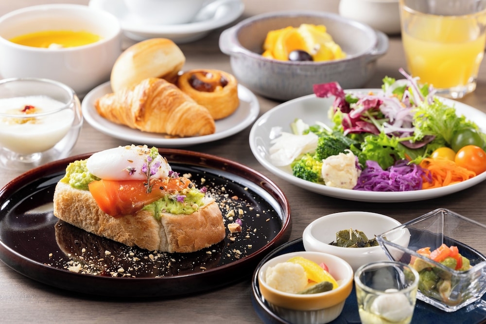 뷔페 아침 식사