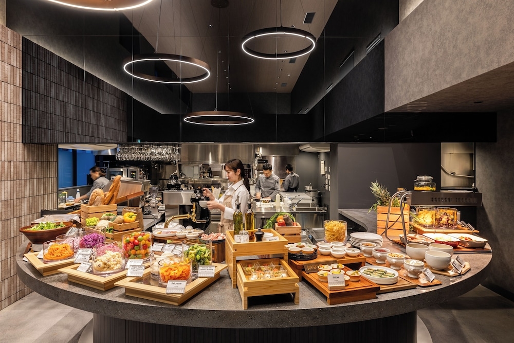 뷔페 아침 식사