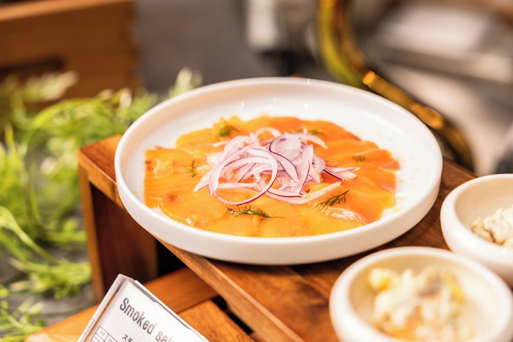 뷔페 아침 식사