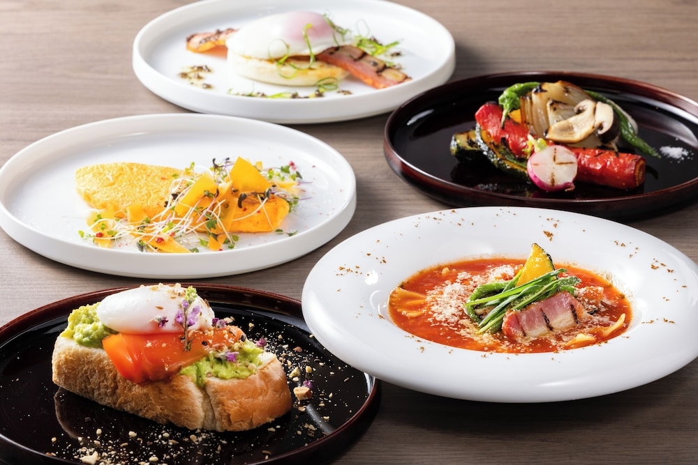 뷔페 아침 식사