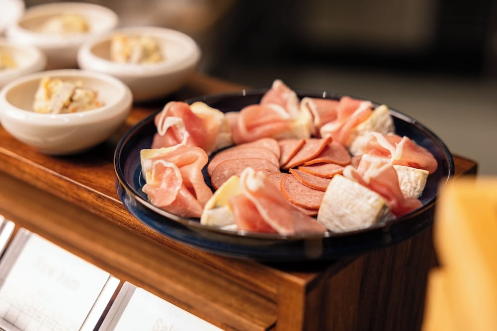 뷔페 아침 식사