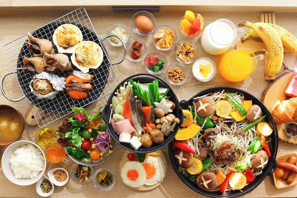 뷔페 아침 식사