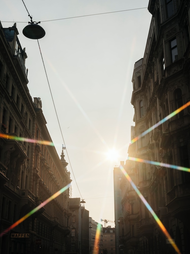숙박 시설에서 보는 주변 전망
