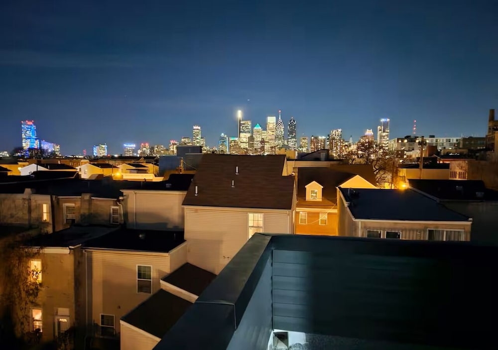 숙박 시설에서 보는 시내 전망