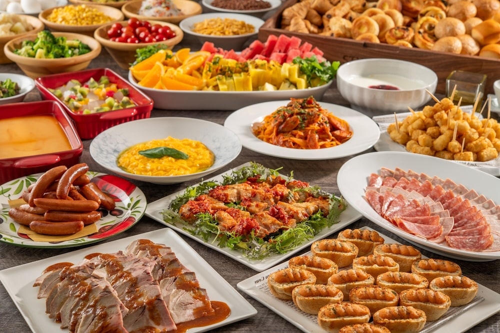 뷔페 아침 식사