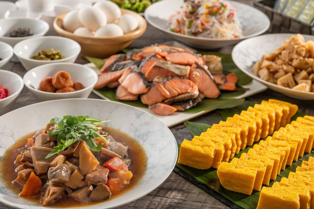 뷔페 아침 식사