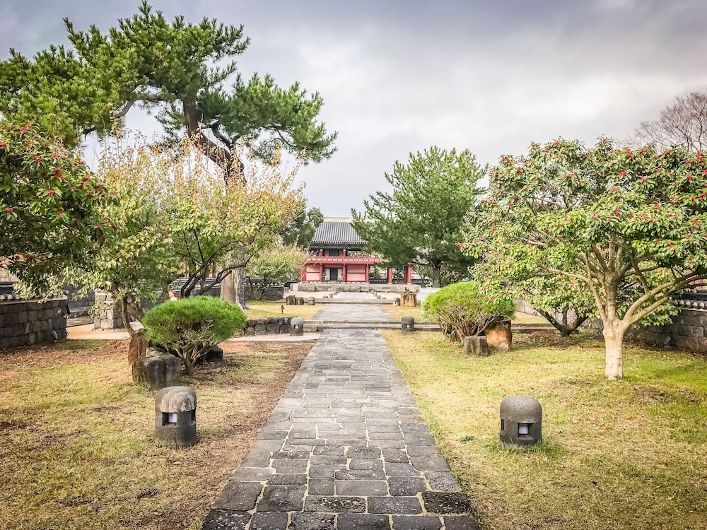 숙박 시설에서 보는 주변 전망