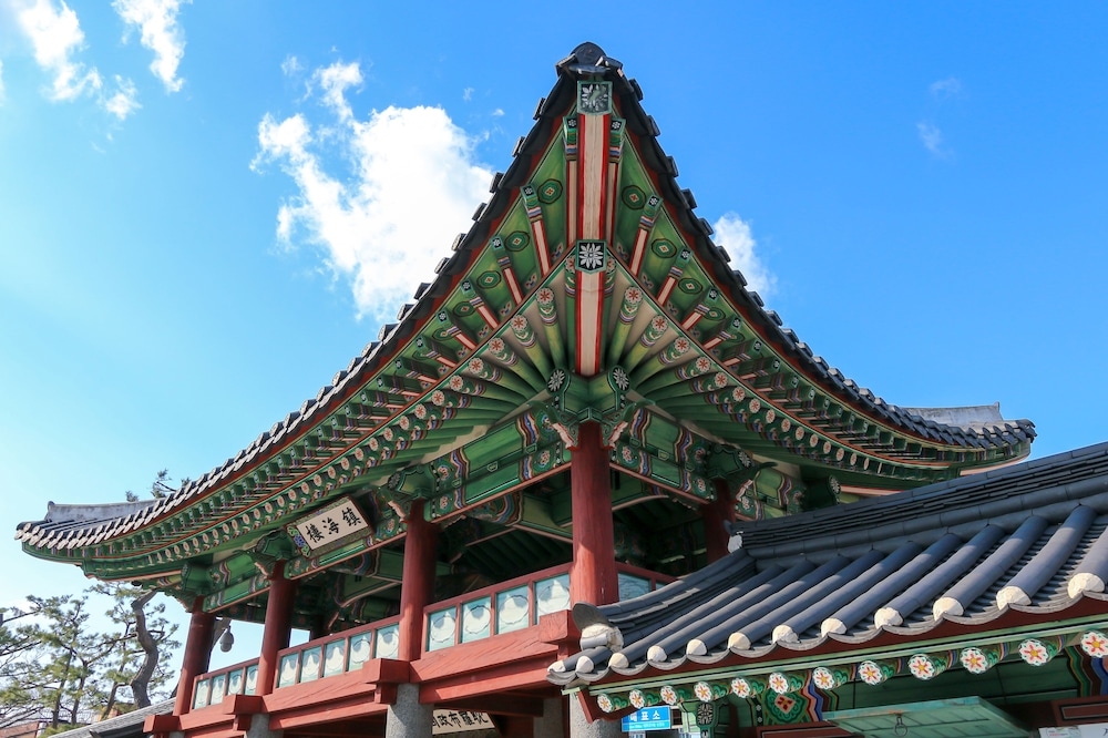 숙박 시설에서 보는 주변 전망