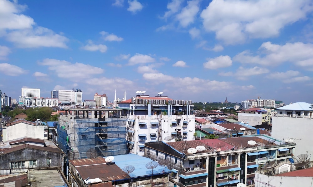 숙박 시설에서 보는 시내 전망