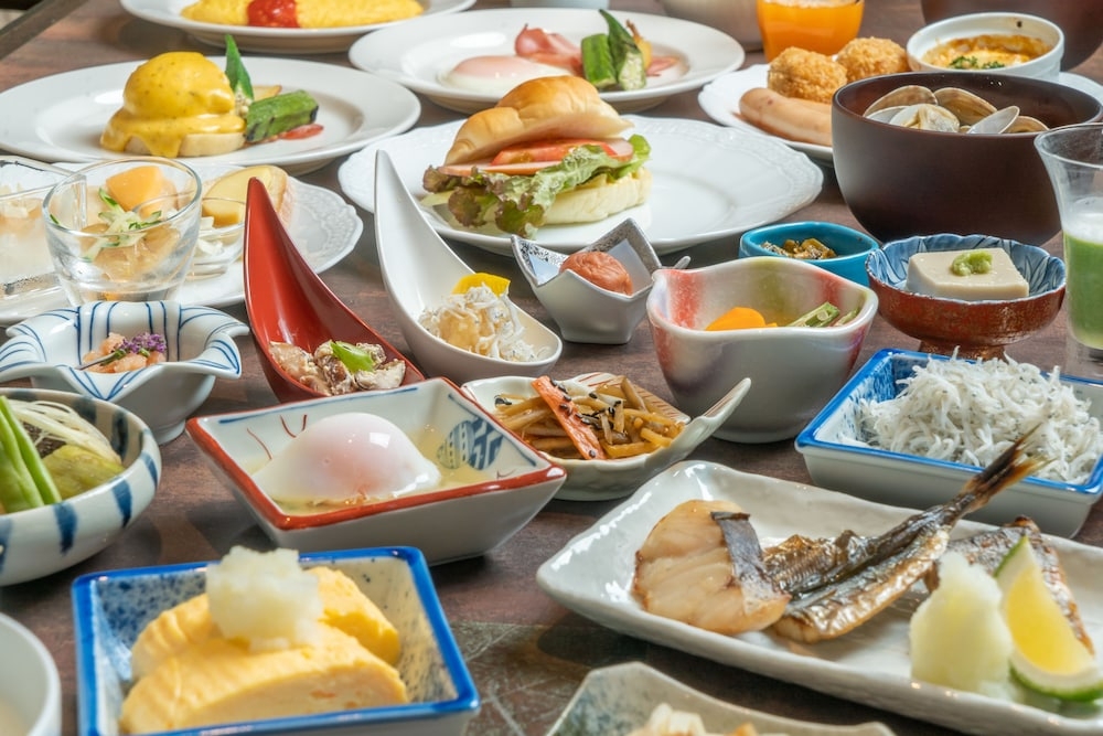 뷔페 아침 식사