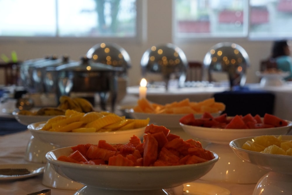 뷔페 아침 식사