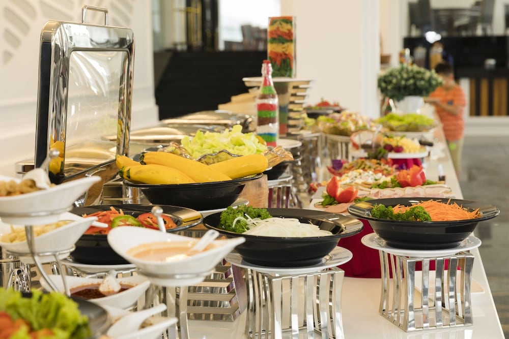 뷔페 아침 식사