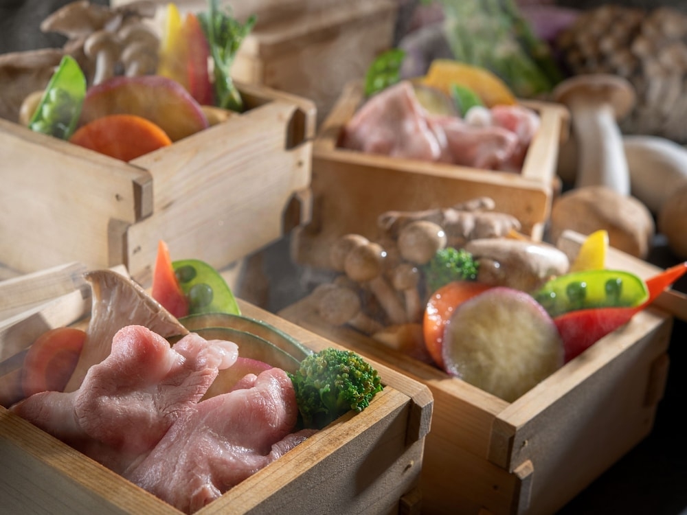 뷔페 아침 식사