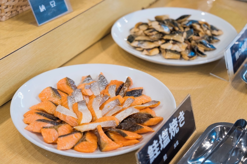 뷔페 아침 식사