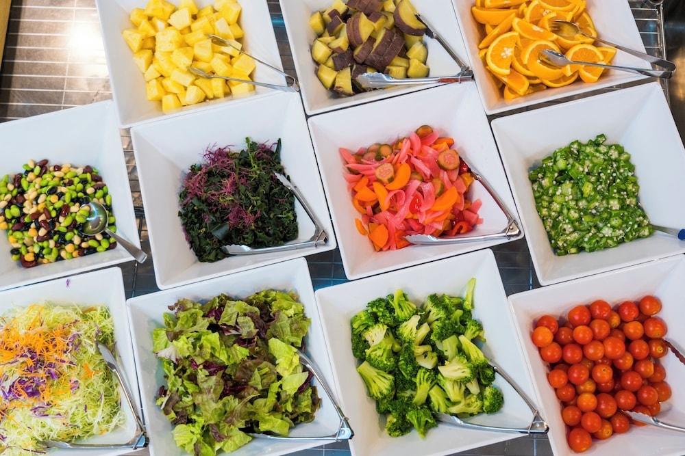 뷔페 아침 식사