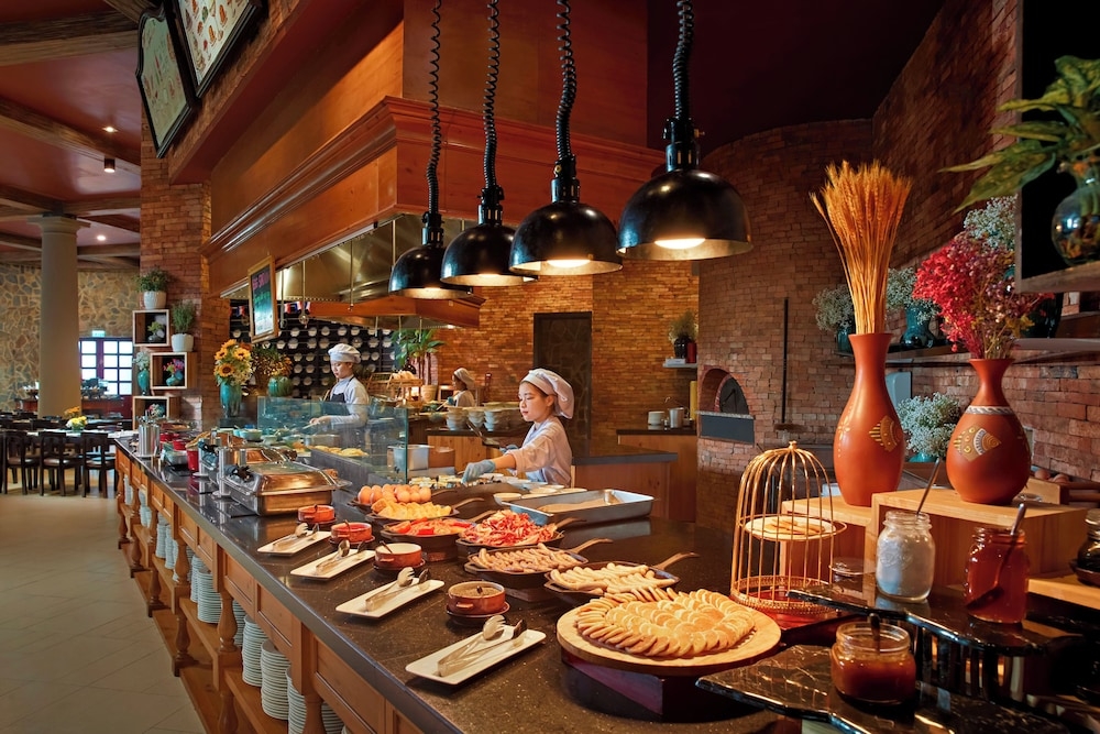 뷔페 아침 식사