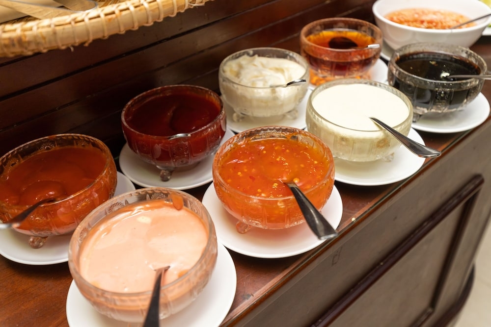 뷔페 아침 식사