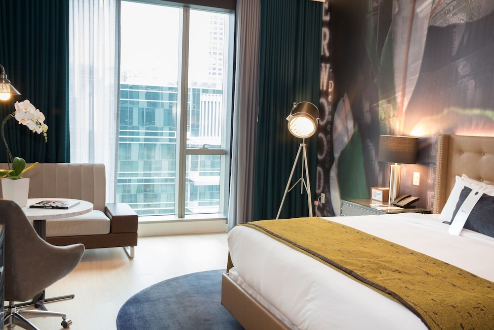 숙박 시설에서 보는 시내 전망