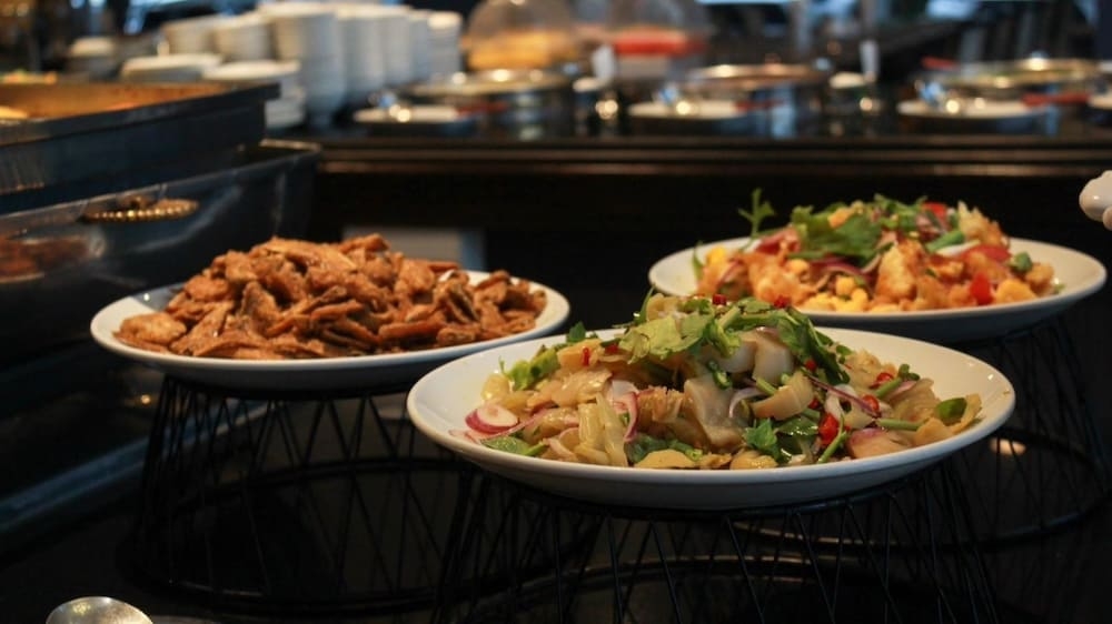 뷔페 아침 식사