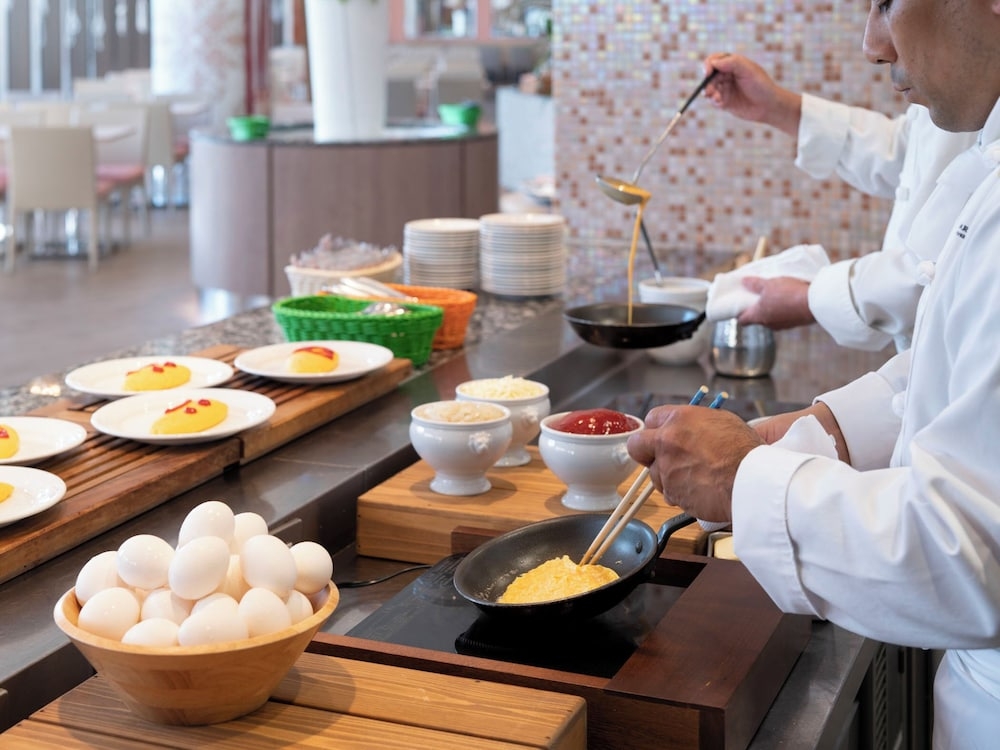 뷔페 아침 식사