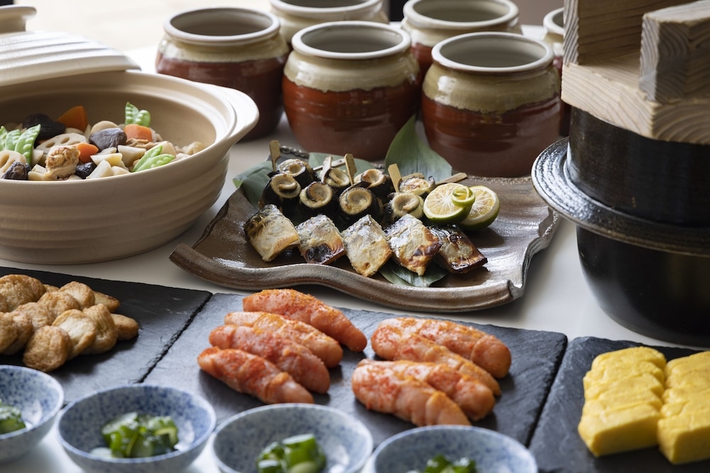 뷔페 아침 식사