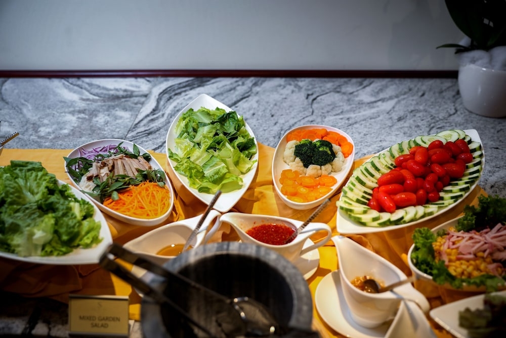 뷔페 아침 식사