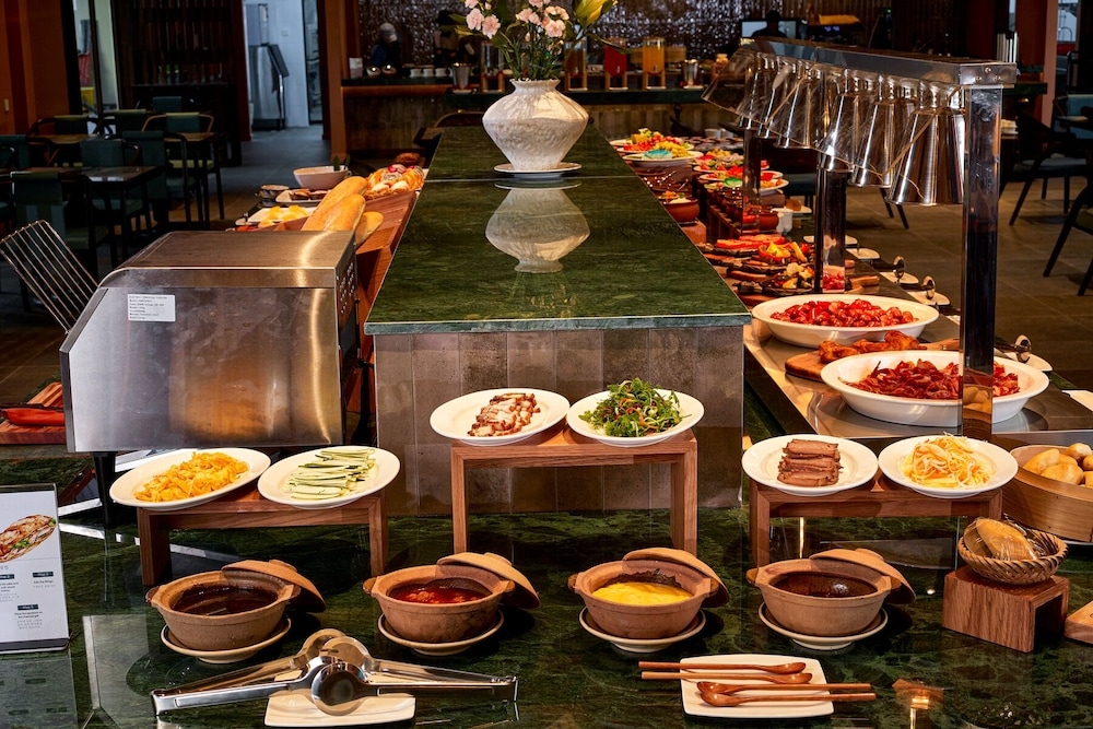 뷔페 아침 식사