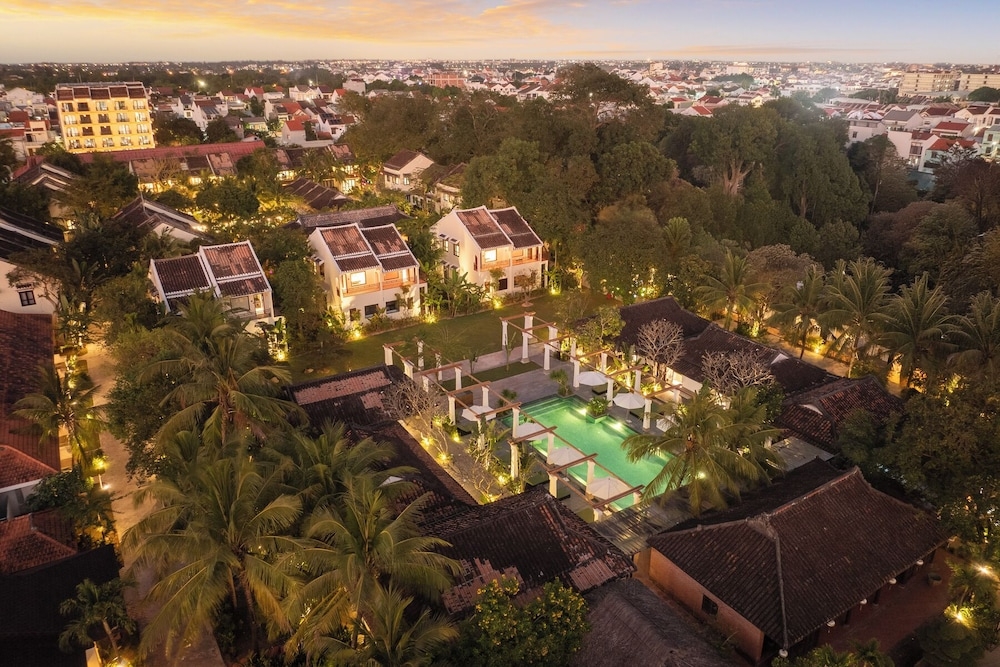 숙박 시설에서 보는 주변 전망