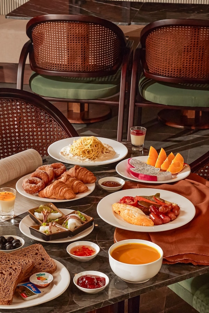 뷔페 아침 식사