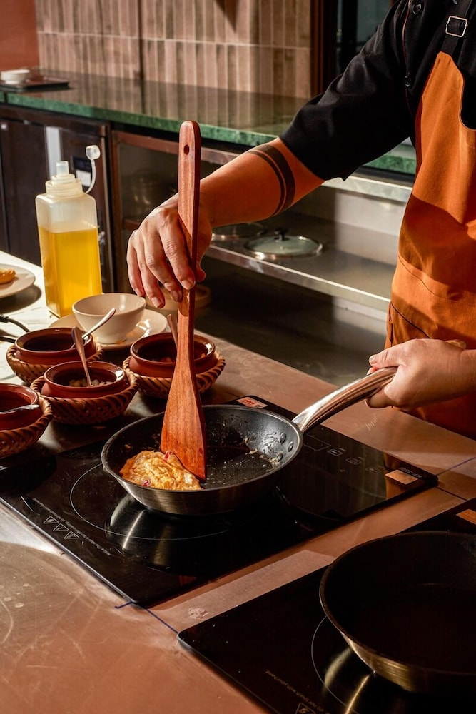 뷔페 아침 식사