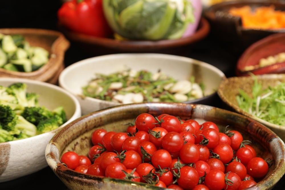 뷔페 아침 식사