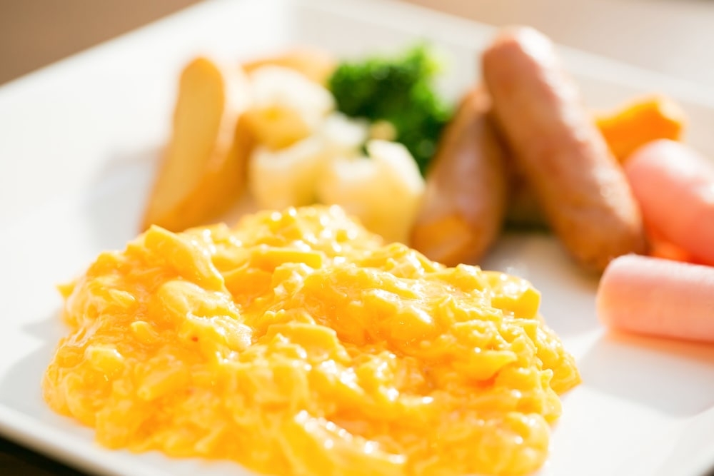 뷔페 아침 식사