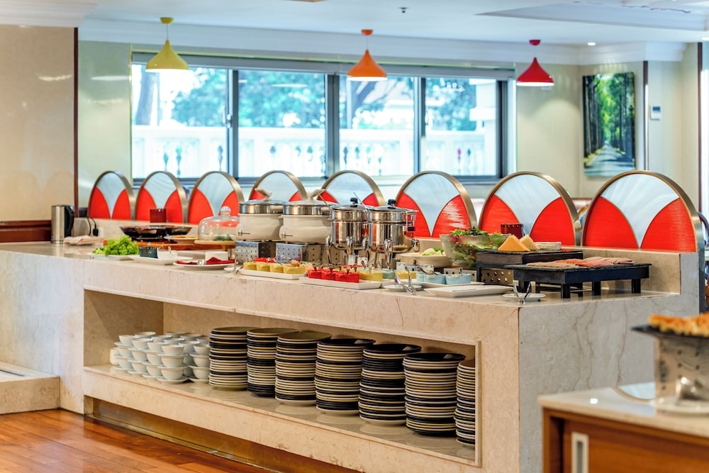 뷔페 아침 식사