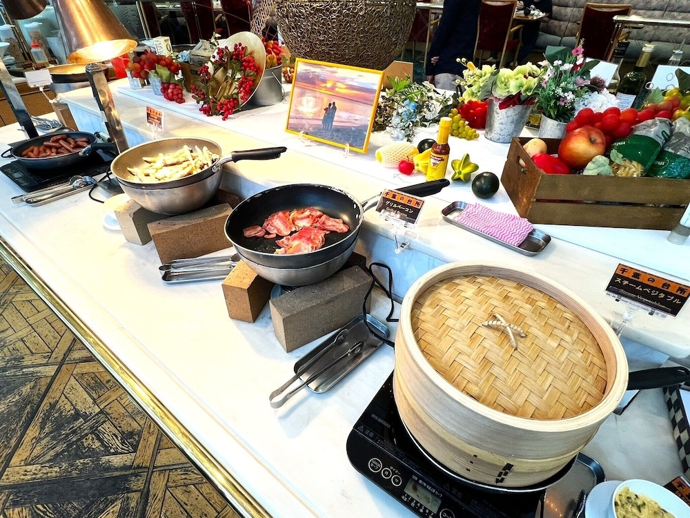 뷔페 아침 식사